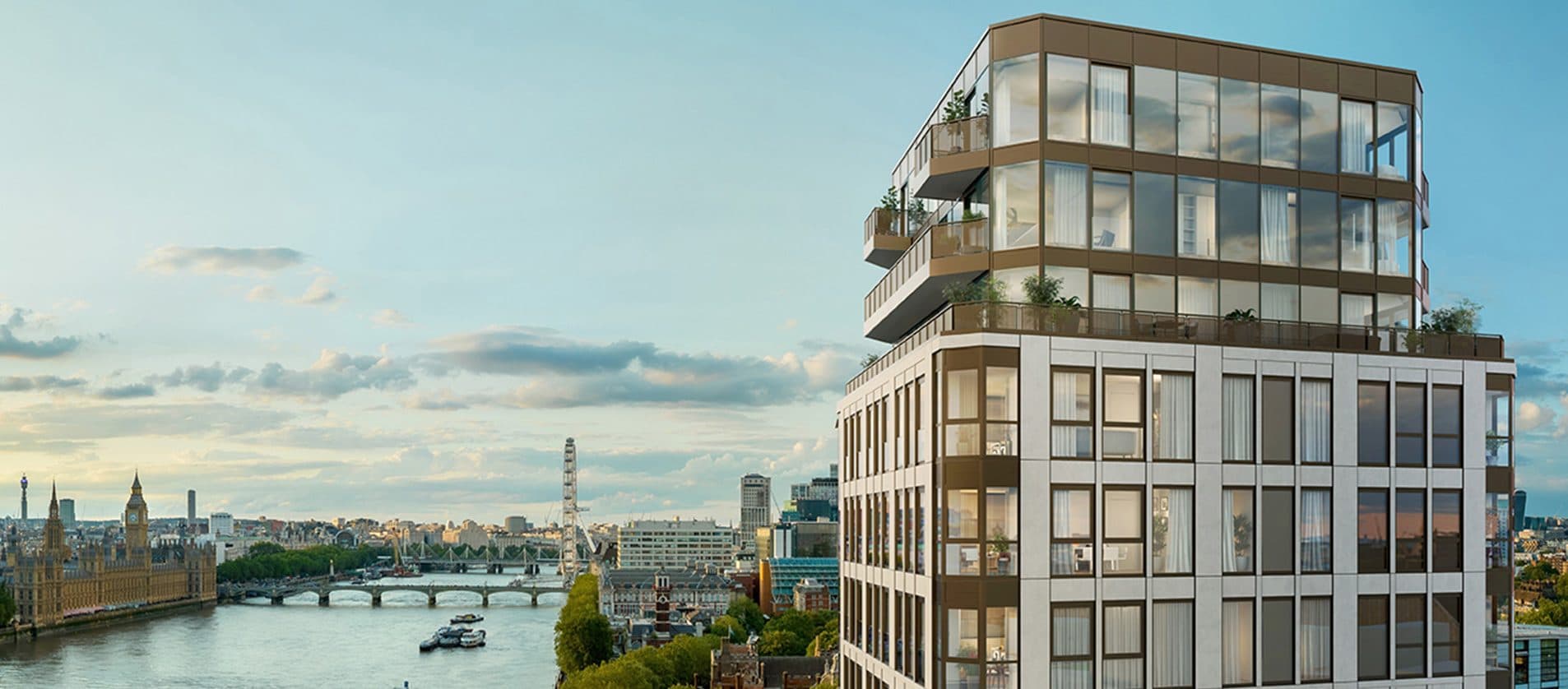 The Westminster Tower — 3 Albert Embankment, dual-aspect residences over Parliament and the Thames, SE1