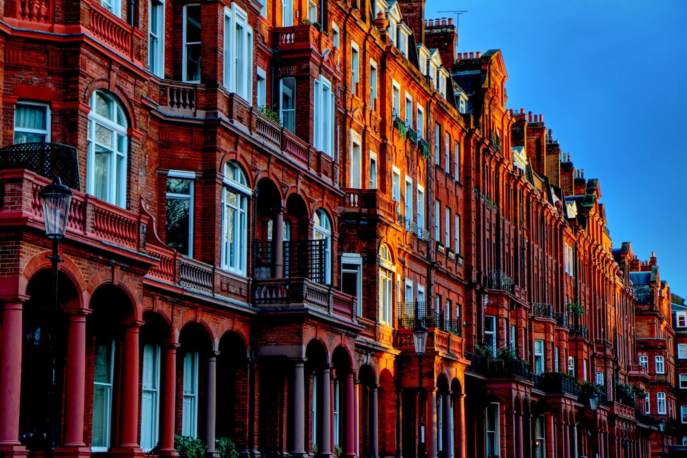 Cadogan Square — iconic red brick Victorian terrace, Kensington