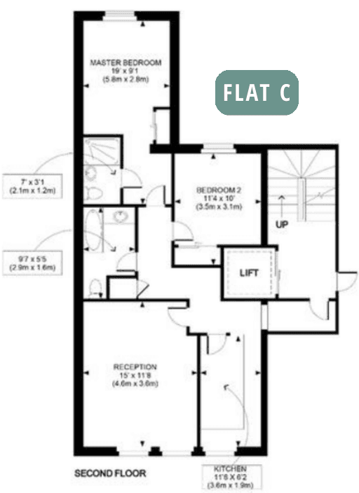Flat 5C — Kat planı