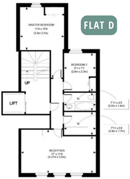 Flat 5D — Kat planı